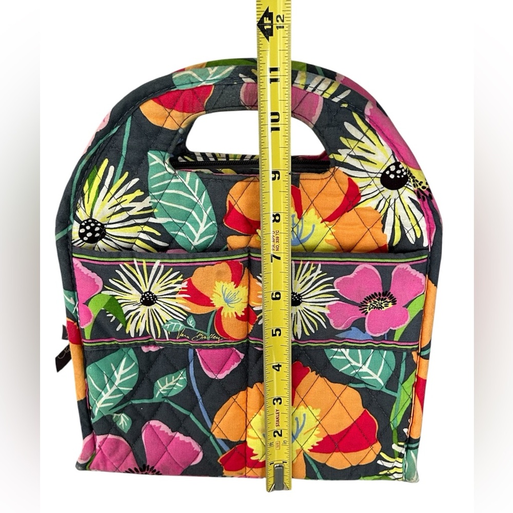 Vera Bradley Jazzy Blooms Insulated Lunch Box Bag Vibrant Floral Lunch Bunch - Picture 12 of 13